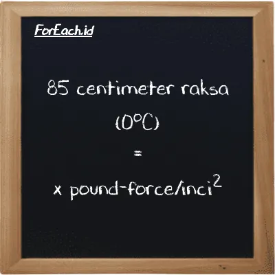 Contoh konversi centimeter raksa (0<sup>o</sup>C) ke pound-force/inci<sup>2</sup> (cmHg ke lbf/in<sup>2</sup>)